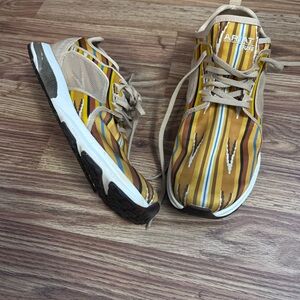 Ariat Women's Striped Mustard and Tan Athletic Sneakers